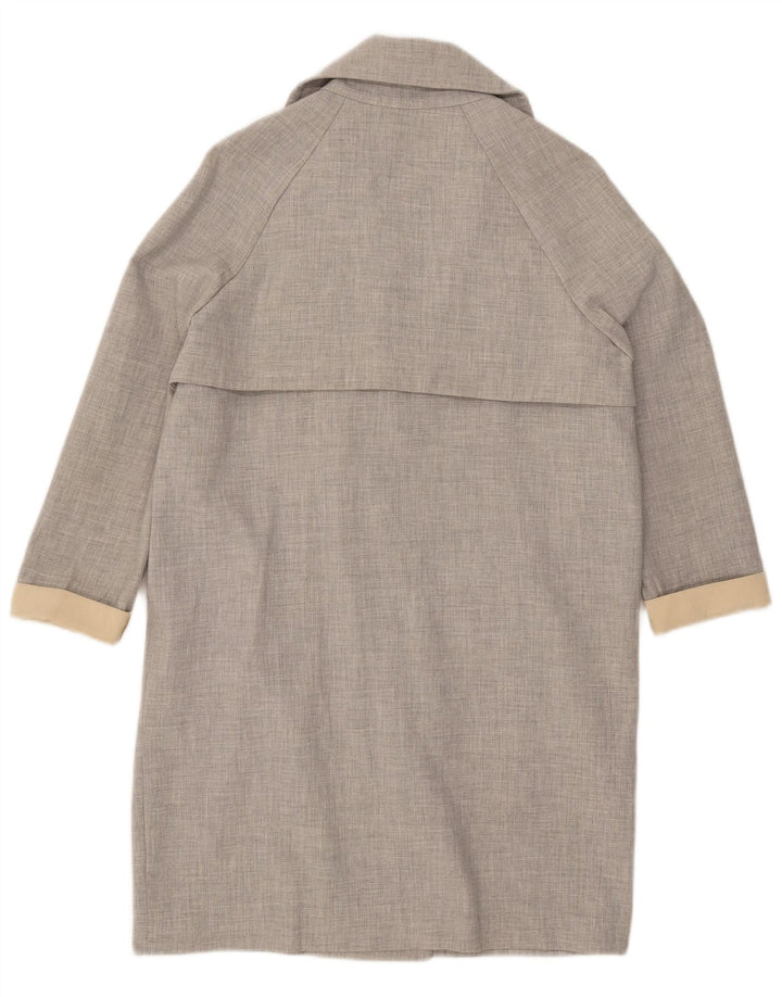 Topshop damski trencz oversize UK 8 mały szary poliester