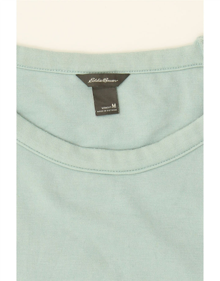 EDDIE BAUER Womens Sweatshirt Jumper UK 14 Medium Turquoise Polyester Vintage Eddie Bauer and Second-Hand Eddie Bauer from Messina Hembry 