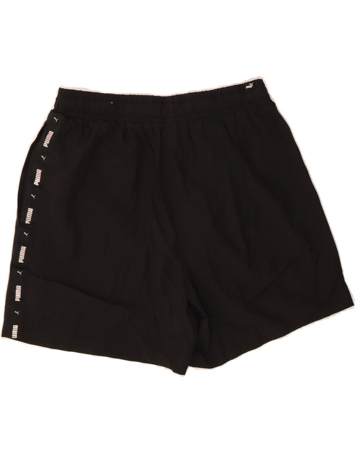 PUMA Mens Graphic Sport Shorts Large  Black Polyester Vintage Puma and Second-Hand Puma from Messina Hembry 