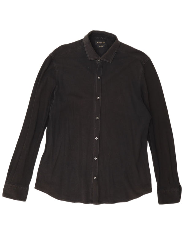 Męska koszula slim fit Massimo Dutti XL w kolorze czarnym