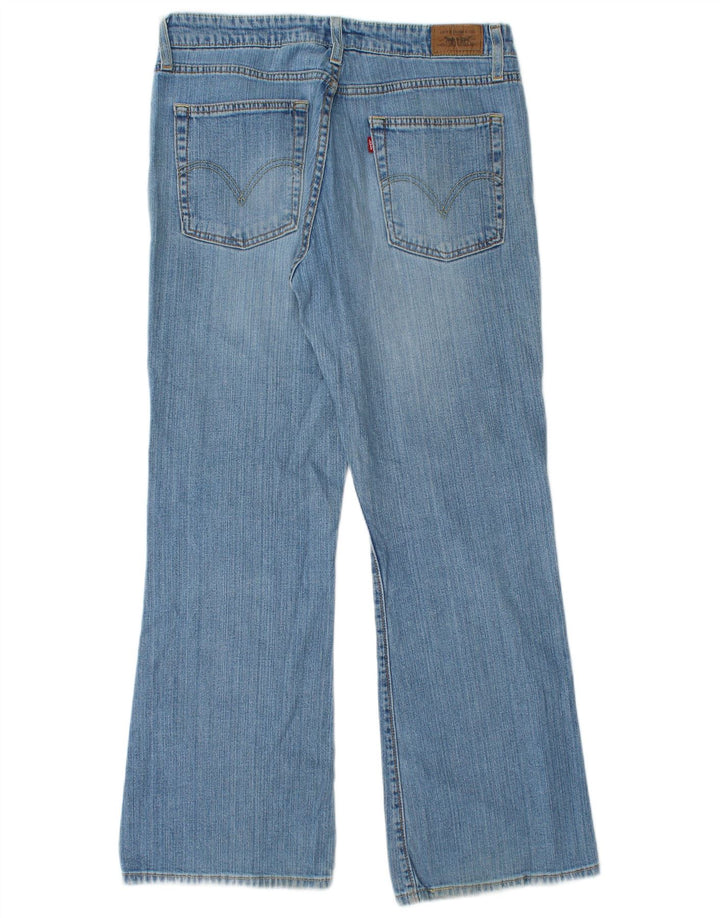 Damskie jeansy Levi's 519 Flared US 11 Large W32 L30 Niebieska bawełna
