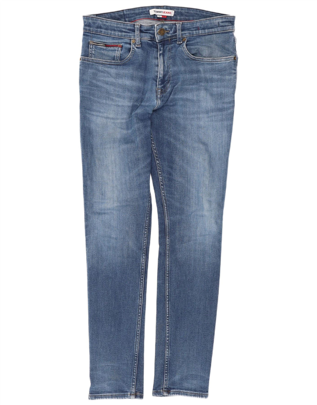 Męskie jeansy slim fit Tommy Hilfiger W31 L32 Niebieskie bawełniane