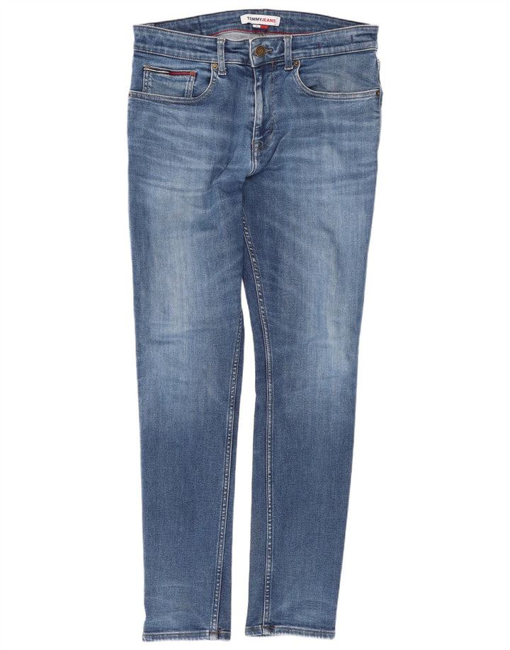 Męskie jeansy slim fit Tommy Hilfiger W31 L32 Niebieskie bawełniane