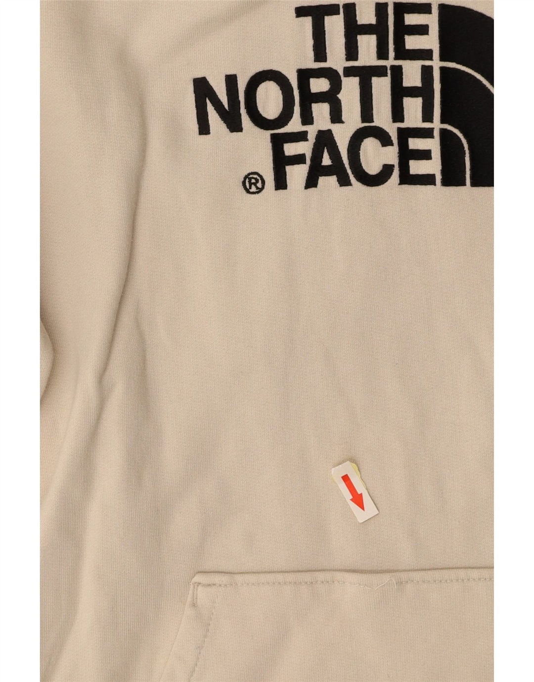 Damski sweter z kapturem THE NORTH FACE UK 10, mały, złamanej bieli, bawełniany
