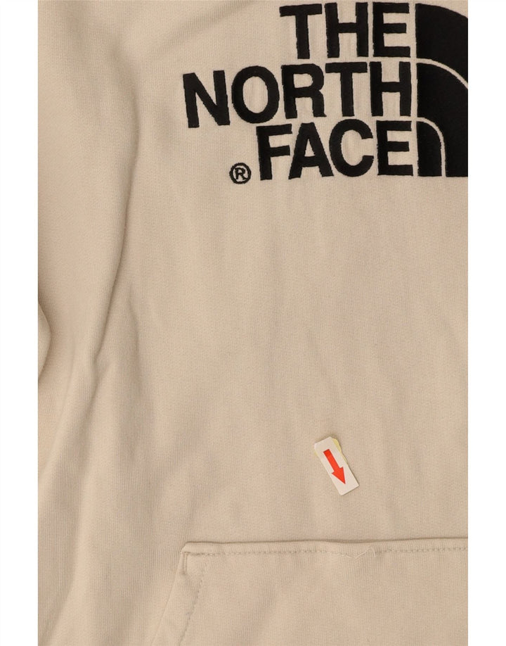 Damski sweter z kapturem THE NORTH FACE UK 10, mały, złamanej bieli, bawełniany