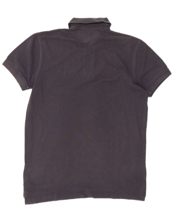 Męska koszulka polo Tommy Hilfiger, mała, granatowa, bawełniana