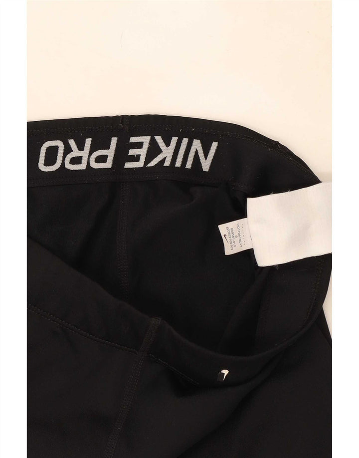 Damskie legginsy Nike Graphic UK 8, małe, czarne, poliestrowe