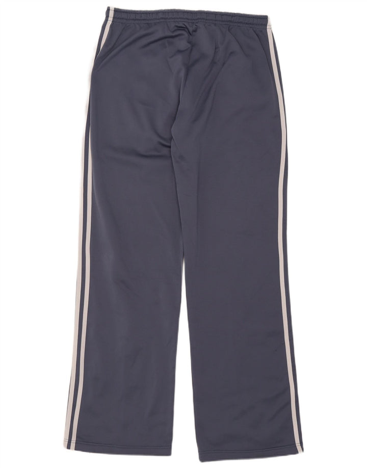Męskie spodnie dresowe Adidas UK 42/44, duże, niebieskie, poliestrowe