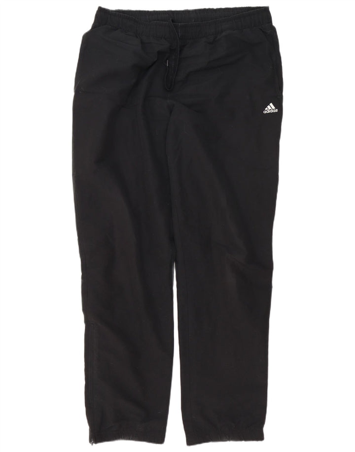 Męskie spodnie dresowe Adidas Climalite, duże, czarne, poliestrowe