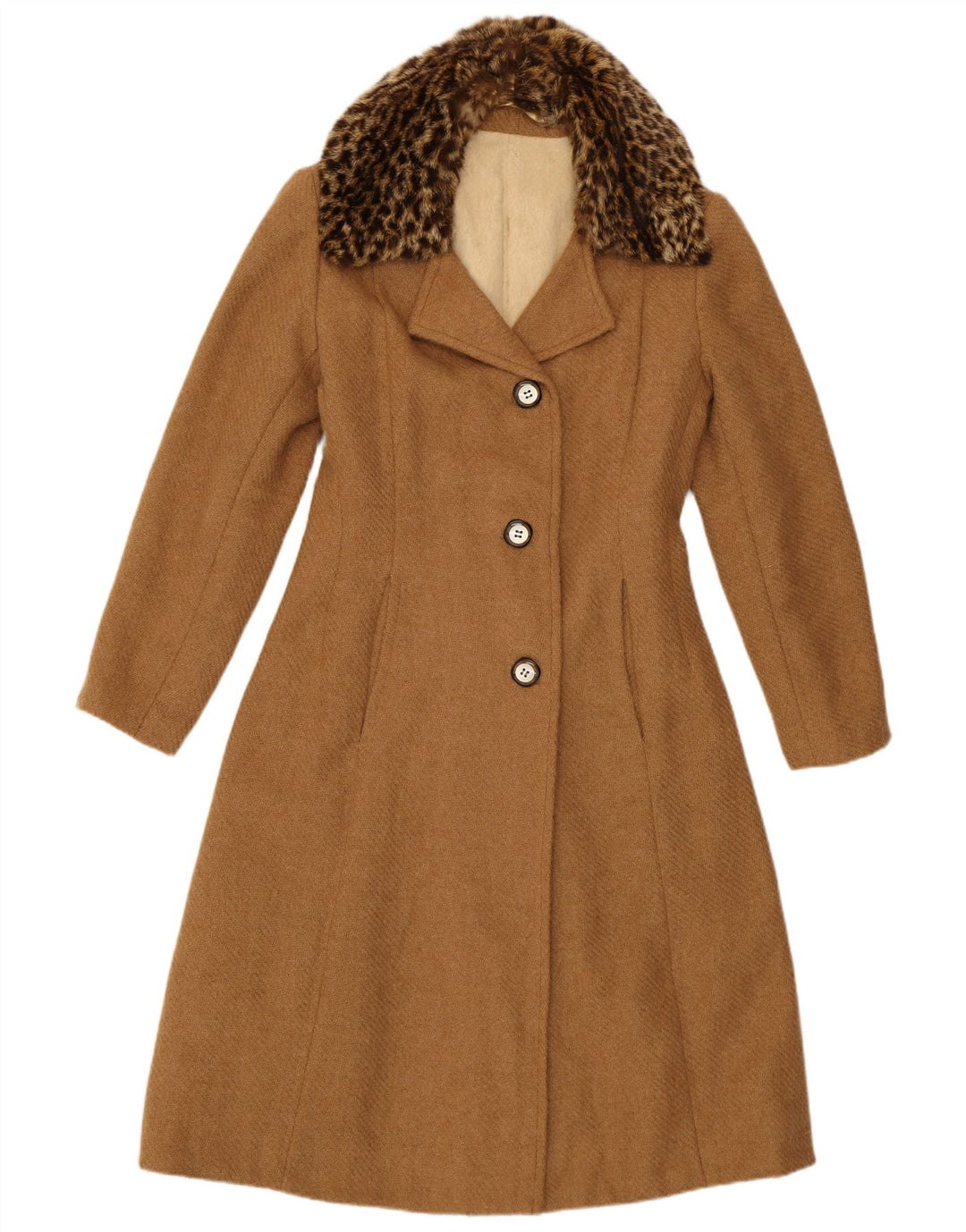 Płaszcz damski Vintage UK 10 Small Brown