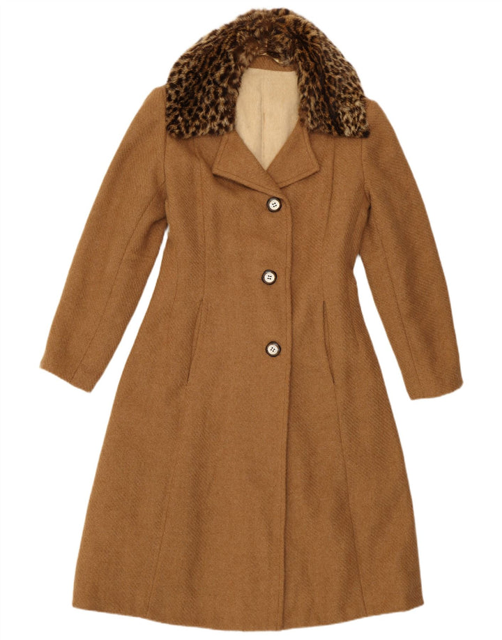 Płaszcz damski Vintage UK 10 Small Brown