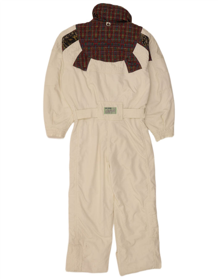 Damski kombinezon narciarski CHERVO IT 42, poliamid w średnią białą kratkę