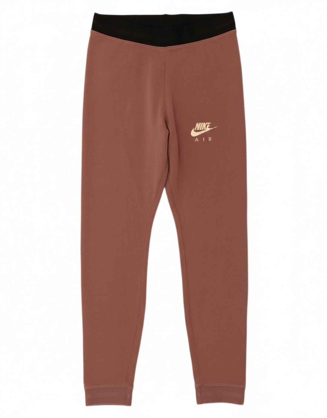 NIKE Womens Graphic Leggings UK 12 Medium  Pink Colourblock Cotton