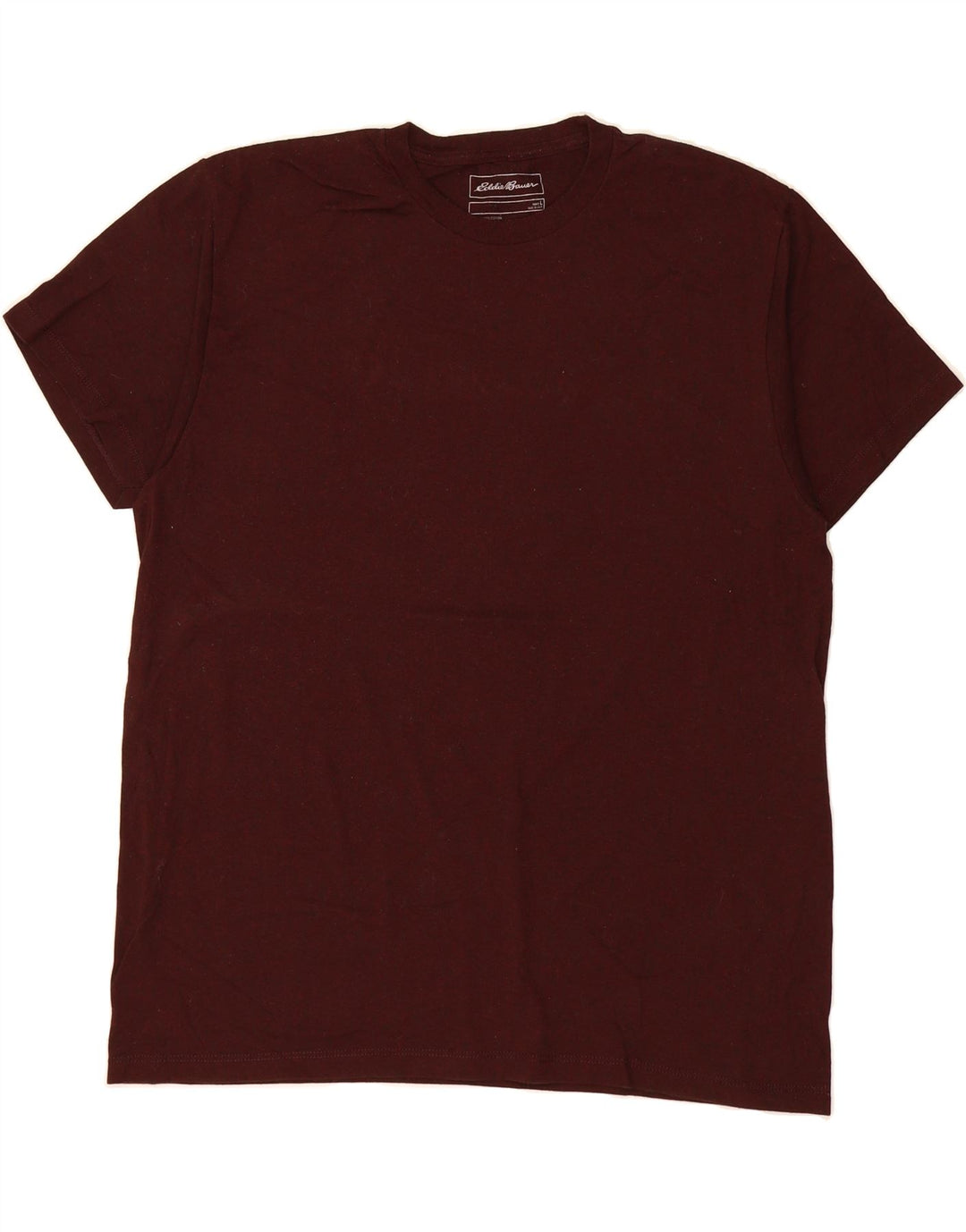 EDDIE BAUER Mens T-Shirt Top Large Maroon Cotton Vintage Eddie Bauer and Second-Hand Eddie Bauer from Messina Hembry 