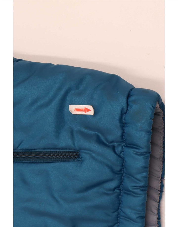Męska kurtka ocieplana w stylu vintage UK 38, poliester w kolorze średnioszarym