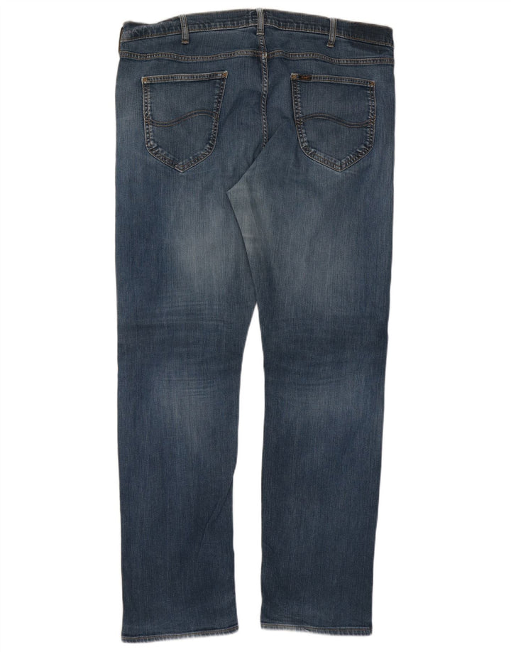 Męskie jeansy Lee Daren Straight W42 L34, niebieskie, bawełniane