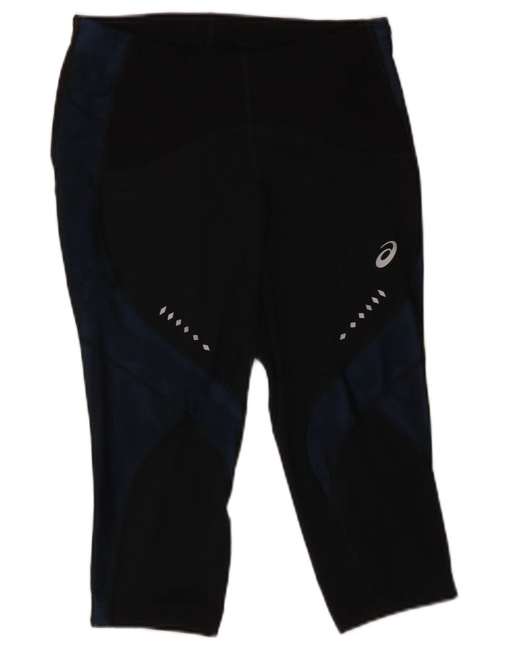 Damskie legginsy Capri Asics UK 12, średni czarny poliester