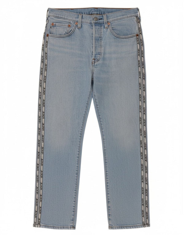 Damskie jeansy Levi's 501 Graphic Straight W26 L26 Niebieskie bawełniane