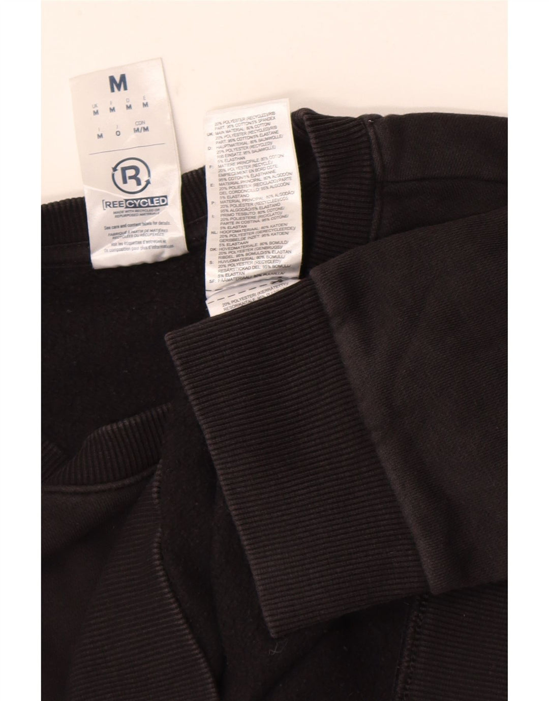 Męska bluza Reebok Sweter, średnia czarna, bawełniana