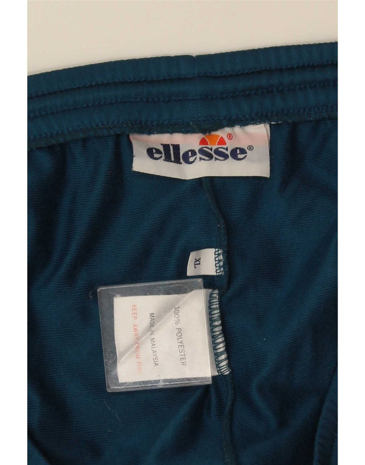 Męskie spodnie dresowe Ellesse z grafiką XL, niebieski, poliester z blokami kolorów