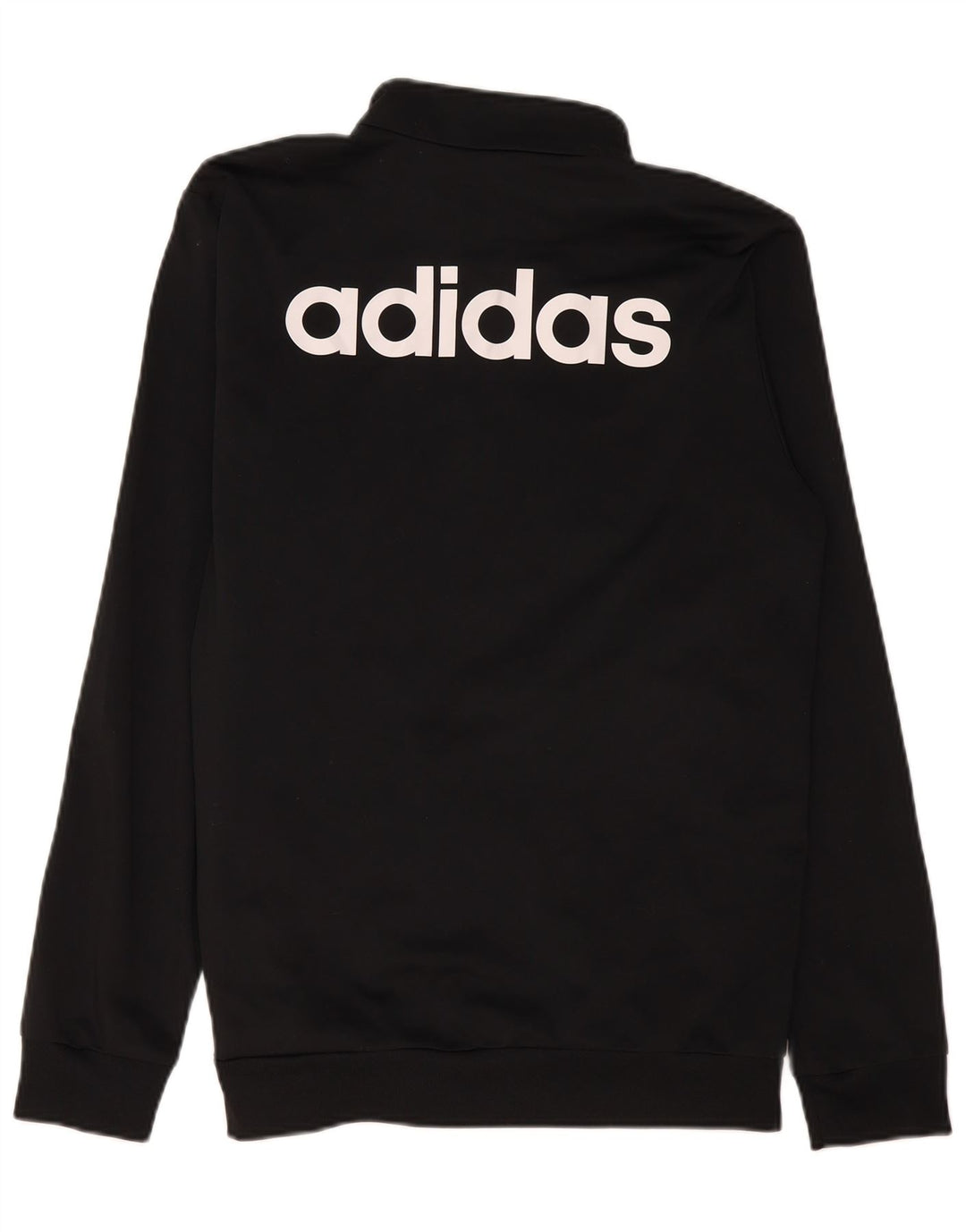 Adidas Męska bluza dresowa z grafiką, duża, czarna, poliestrowa