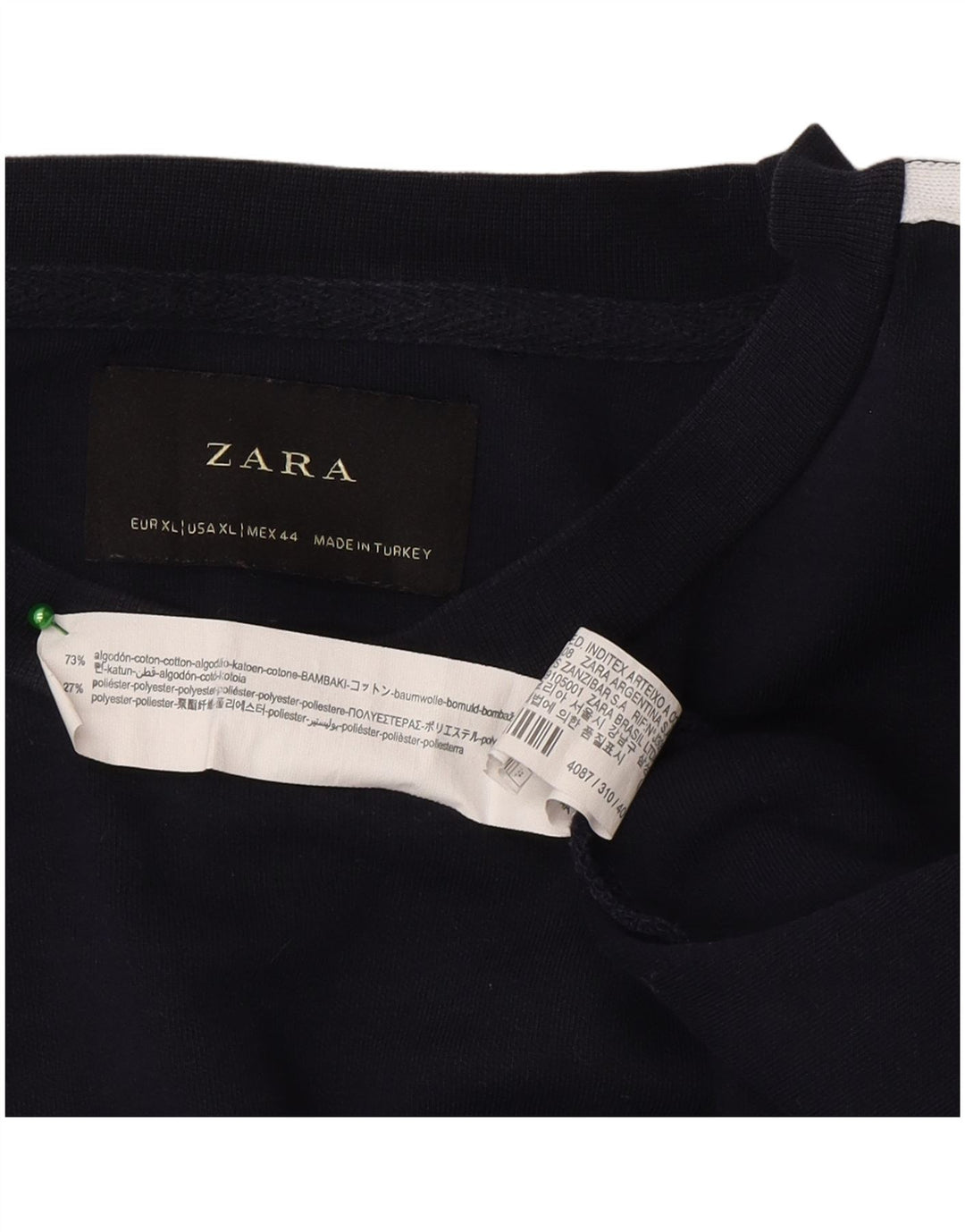 Męska bluza Zara XL, granatowa, z blokami kolorów