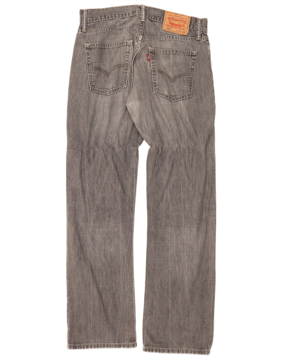 Damskie jeansy Levi's 514 Straight W32 L32 Szara bawełna