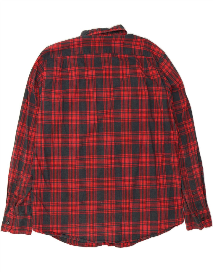 J. CREW Mens Shirt XL Red Check Vintage J. Crew and Second-Hand J. Crew from Messina Hembry 