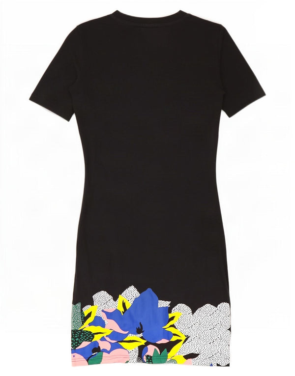 Adidas Damska Sukienka Her Studio London Graphic T-Shirt UK 6 XS Czarna w kwiaty