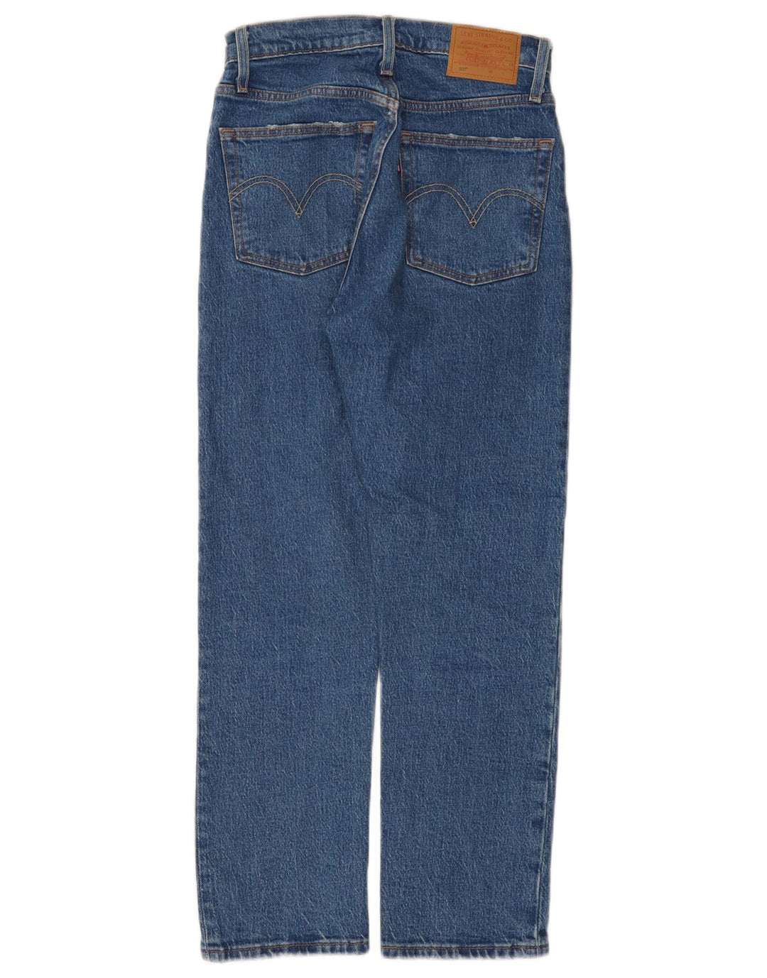 Damskie jeansy Levi's 501 Straight W25 L26 Niebieskie bawełniane
