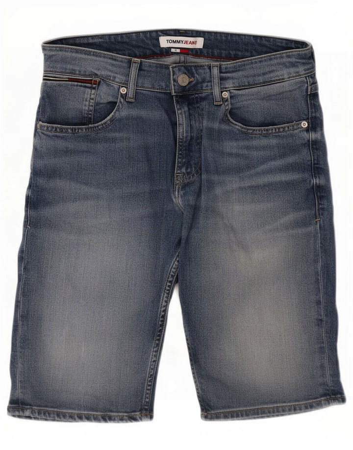 Tommy Jeans Męskie spodenki jeansowe średnie W30 niebieskie bawełniane