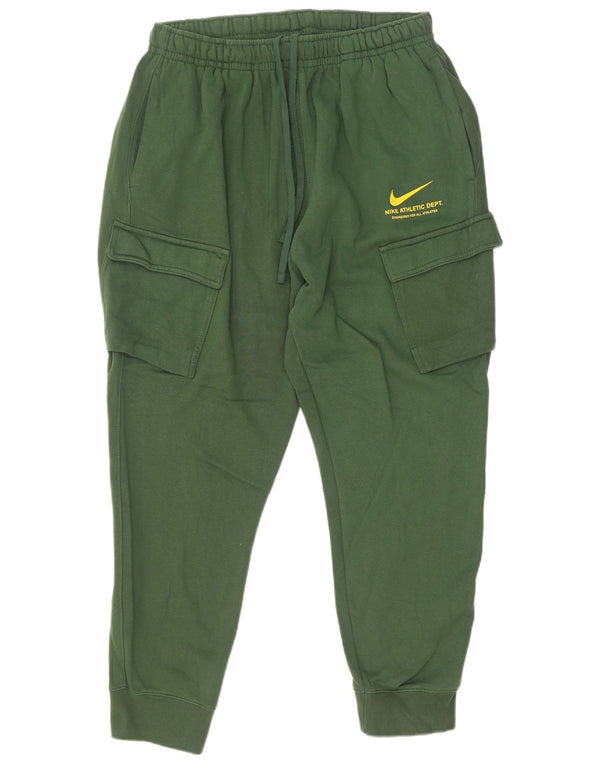 Męskie spodnie dresowe Nike Graphic Joggers 2XL Zielona bawełna
