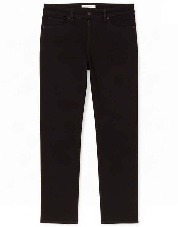 Damskie jeansy Levi's 314 Shaping Straight W29 L30 Czarne bawełniane
