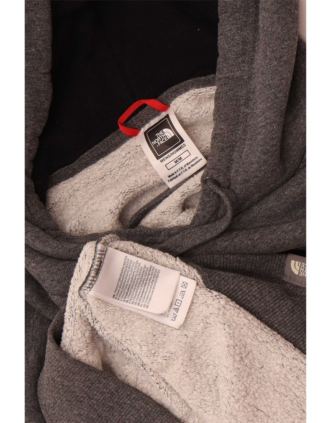 Męska bluza z kapturem The North Face o regularnym kroju, w kolorze średnioszarym, nakrapiana