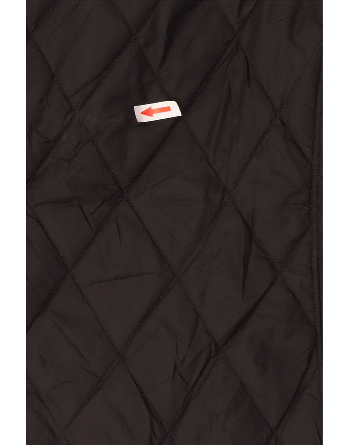 Damska pikowana kurtka Eddie Bauer UK 18 XL, czarny nylon