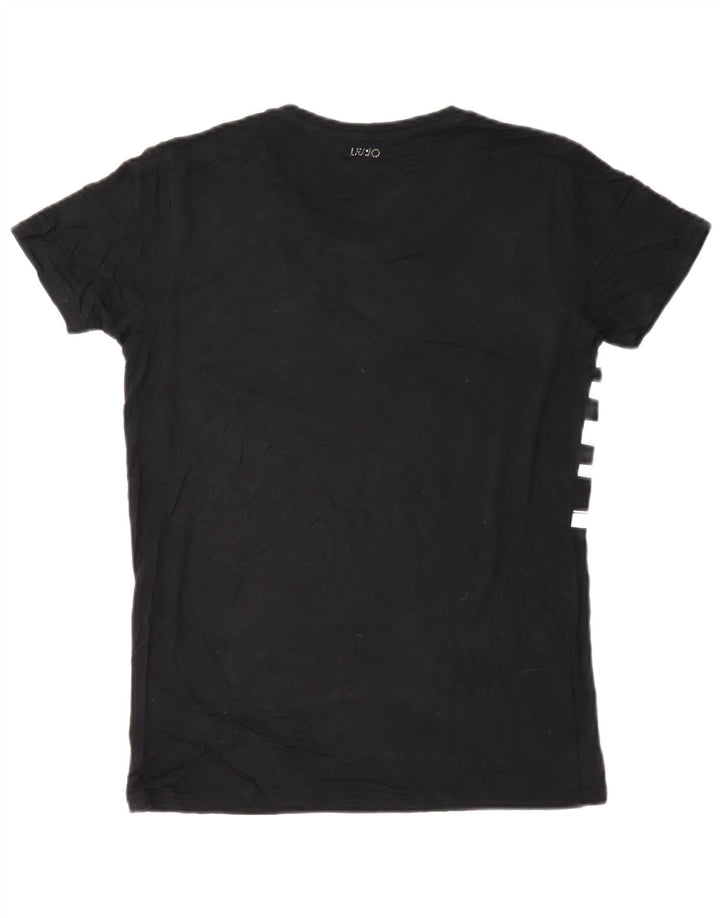 Damska koszulka graficzna Liu Jo Top UK 12 Medium Black