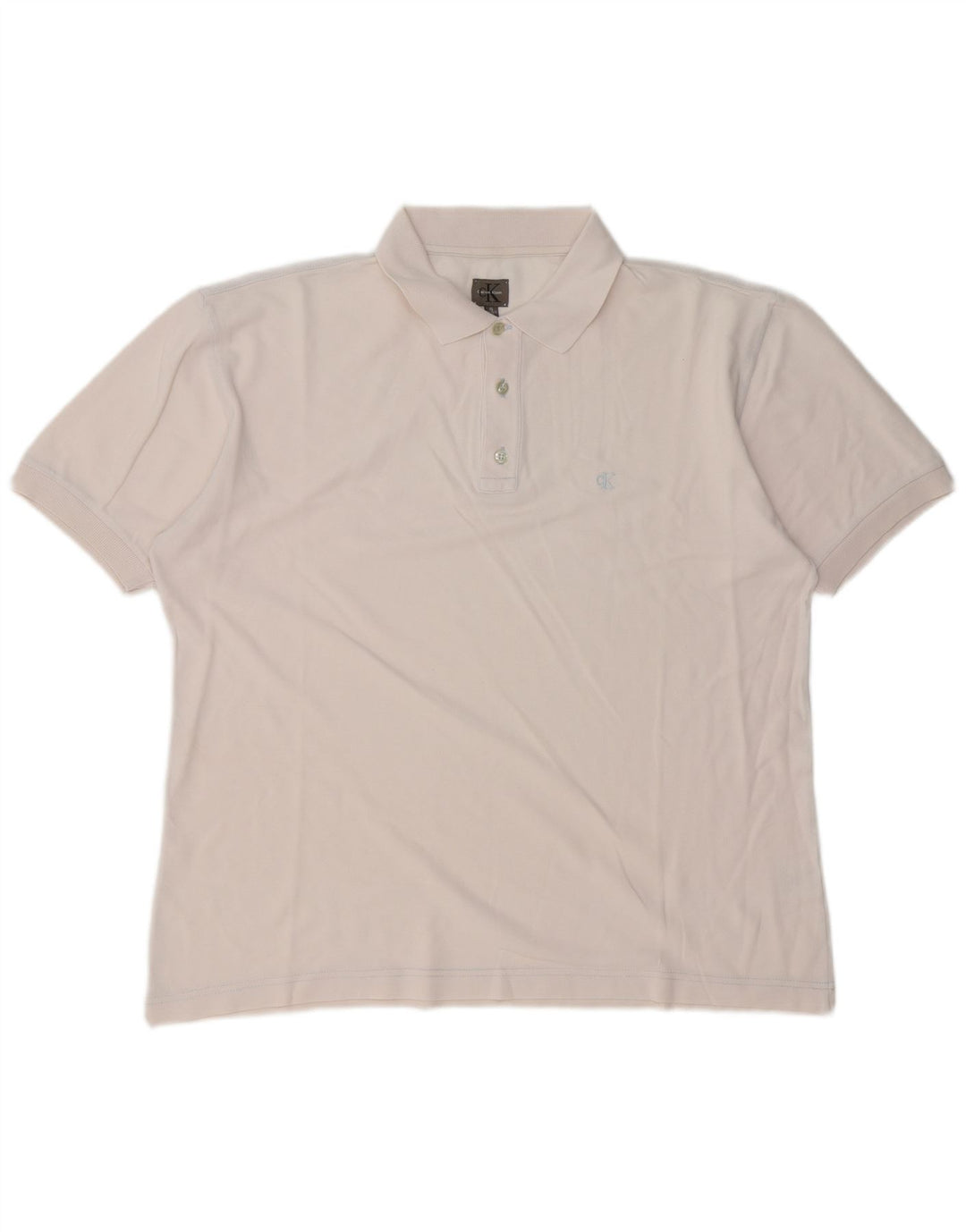 Męska koszulka polo Calvin Klein XL, biała, bawełniana