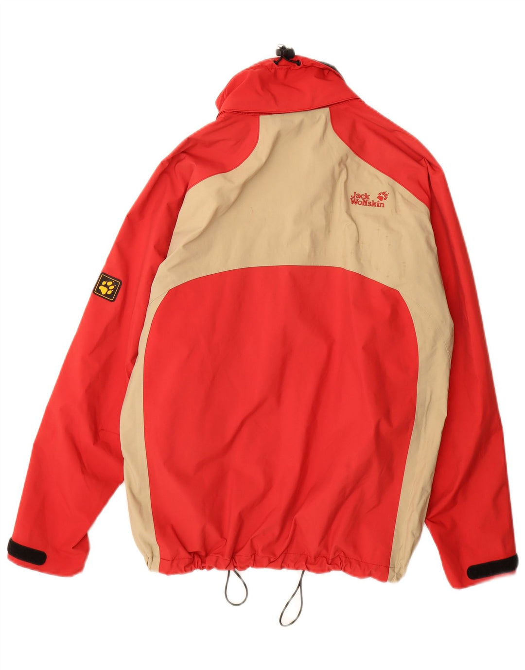 Damska kurtka przeciwdeszczowa Jack Wolfskin o luźnym kroju UK 12 w kolorze średniej czerwieni