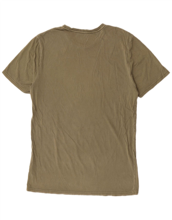 T-shirt męski Volcom, duży, bawełniany khaki