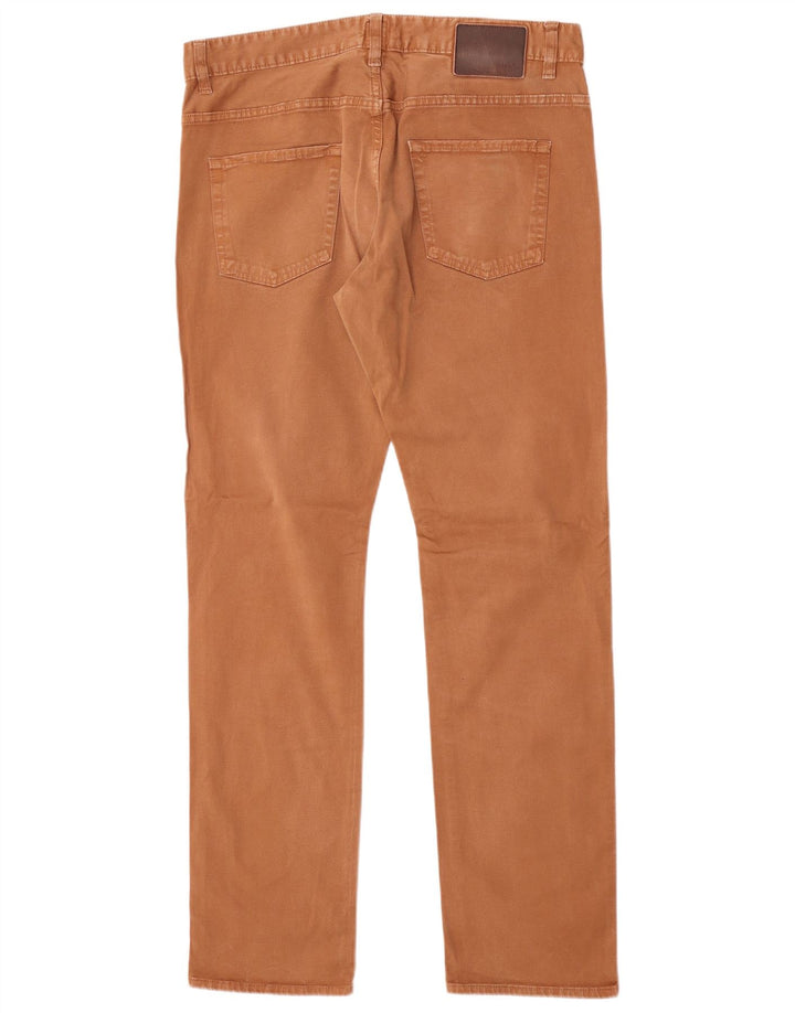 Męskie jeansy Hugo Boss ze stretchem W34 L32 brązowe
