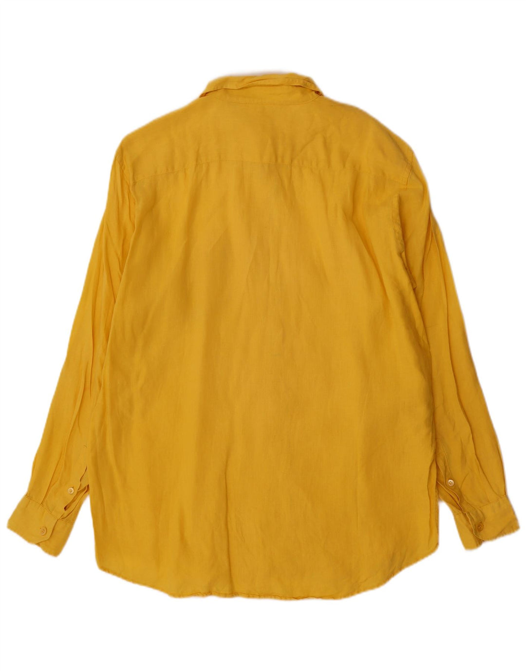 Koszula damska Max Mara UK 18 XL Żółta lniana