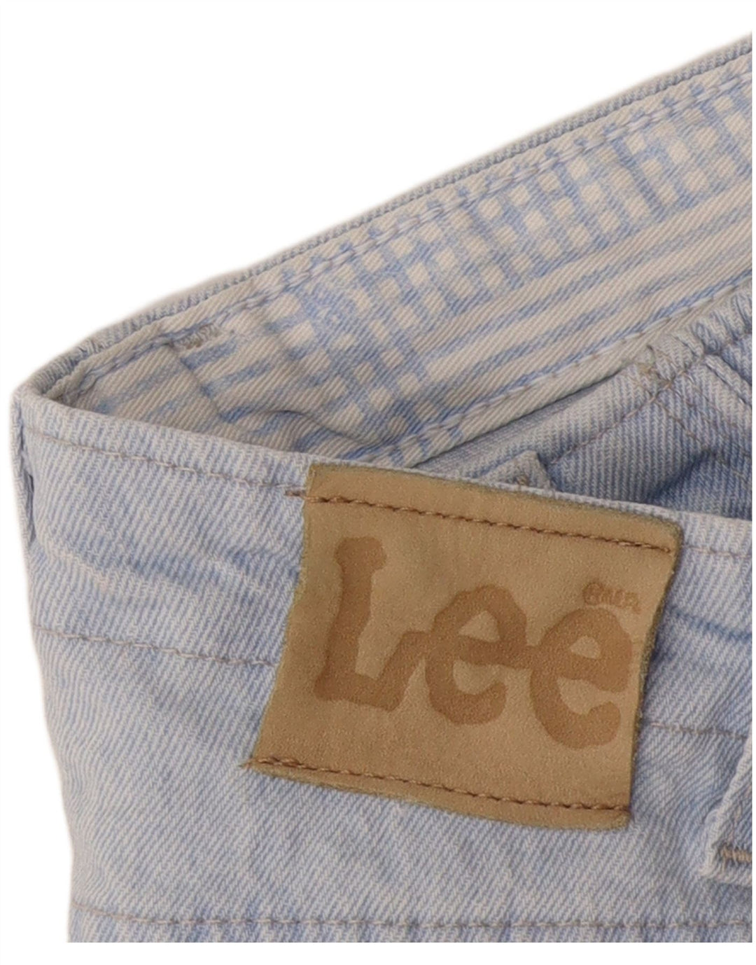 Damskie spodenki jeansowe Lee z wysokim stanem W30, średni niebieski