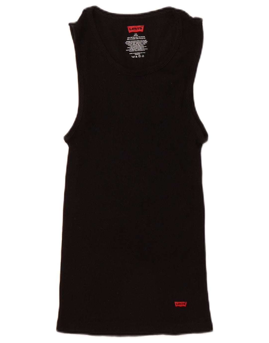 Męska kamizelka LEVI'S UK 38/40, średnia czarna bawełna