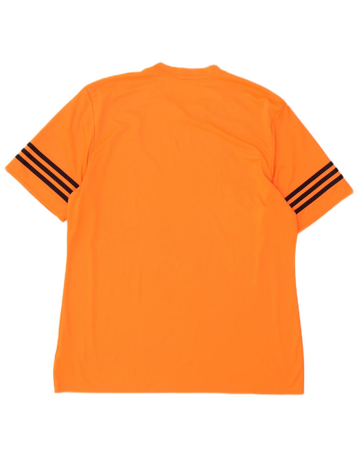 Adidas Męska koszulka Climalite Top XL Pomarańczowy poliester