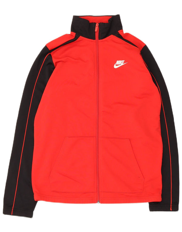 Chłopięca kurtka dresowa Nike 13-14 lat XL, czerwony, kolorowy poliester