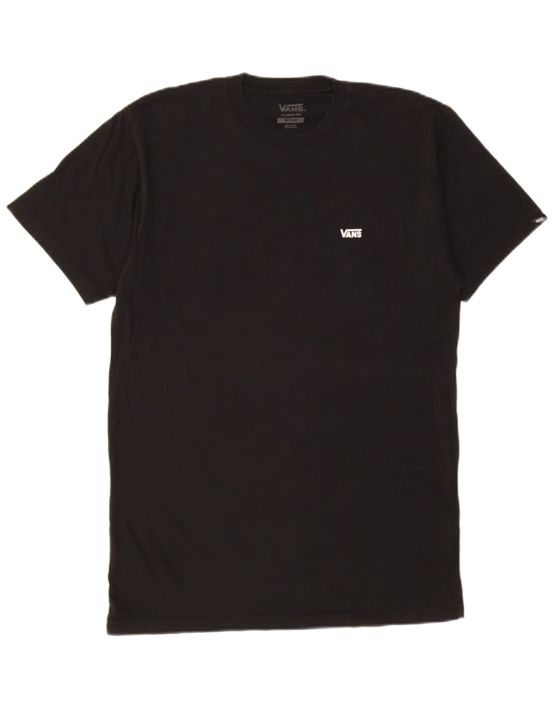 Męski T-shirt Vans o klasycznym kroju, średni czarny, bawełniany