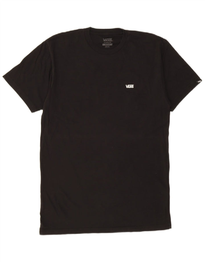 Męski T-shirt Vans o klasycznym kroju, średni czarny, bawełniany