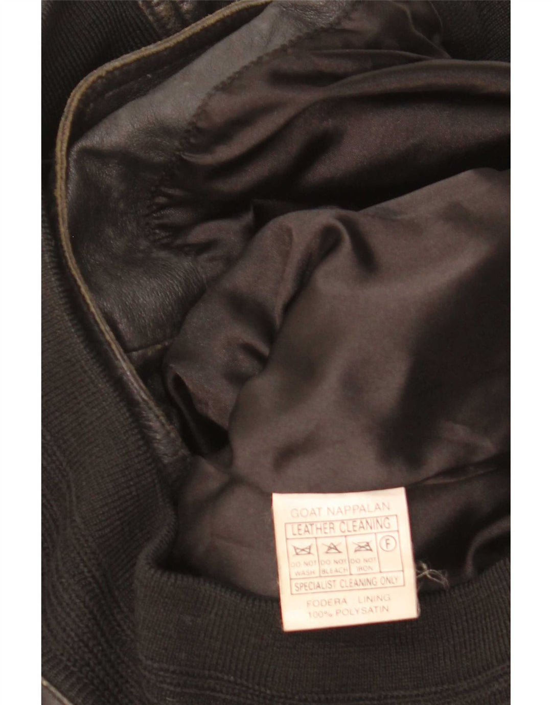 Vintage męska kurtka skórzana bomber IT 46 mała czarna skóra