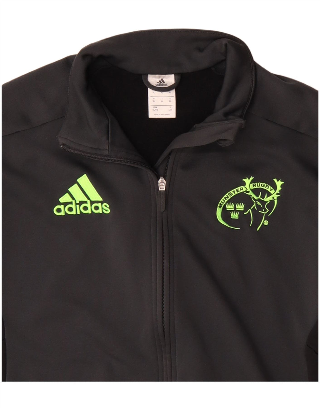 Adidas Męska bluza dresowa Munster Rugby Top Jacket XL Czarny poliester