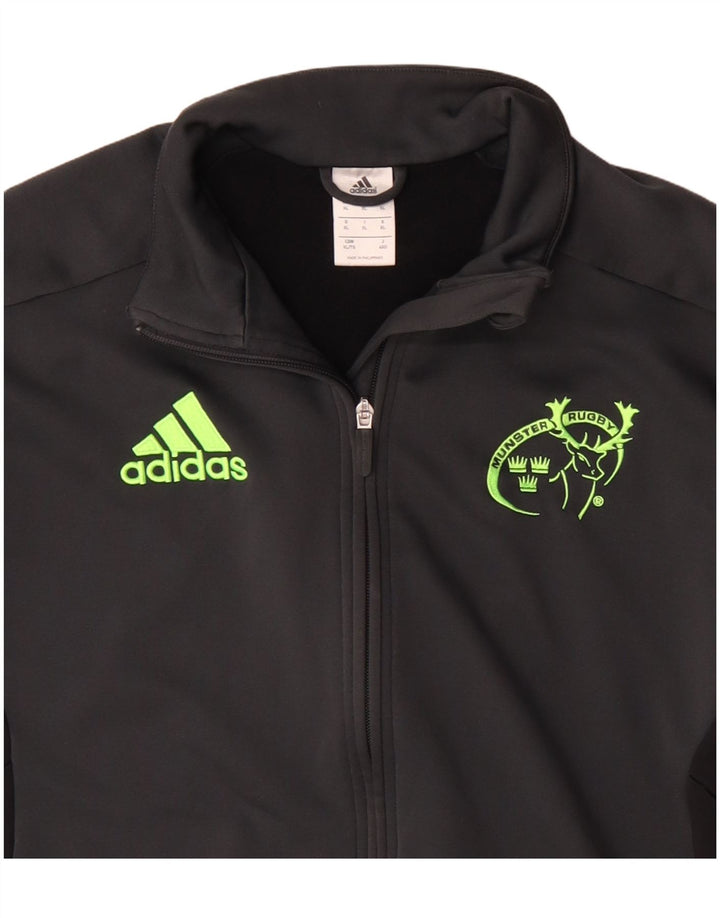 Adidas Męska bluza dresowa Munster Rugby Top Jacket XL Czarny poliester